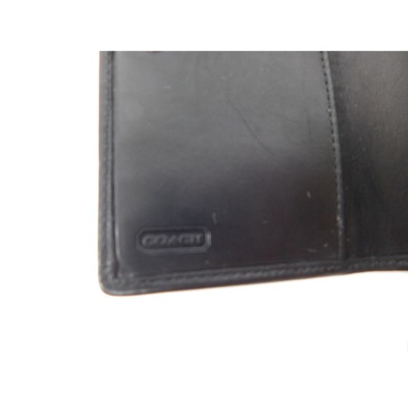 Vintage Coach Leatherware Black Leather Bi-Fold Wallet - Picture 7 of 8